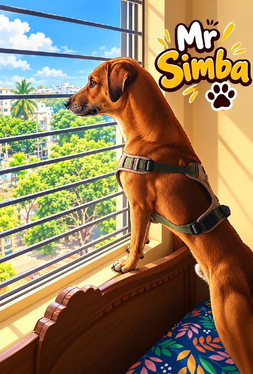 Simba stayed with me and settled right in. 30 Sep–1 Oct